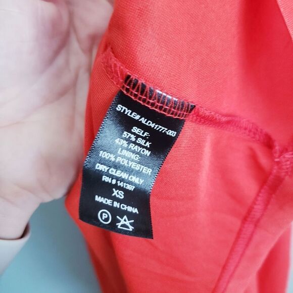 ASTR Red Ruffle Cold Shoulder Dress - Picture 8 of 9